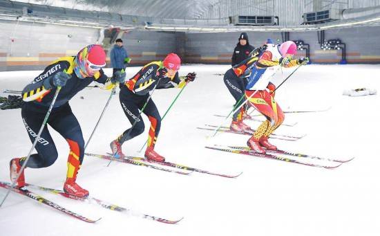 滑雪运动员日常训练